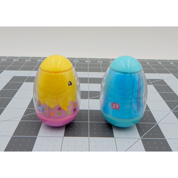 Playskool Weebles Spring Basket Figures Blue Bunny 39 Chick 40 Pair - Picture 4 of 6